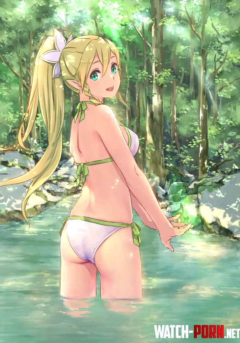 you met leafa in the fog and she guided you through a forest eventually leading you to a peaceful lakeside to rest and talk by su77ocatio6