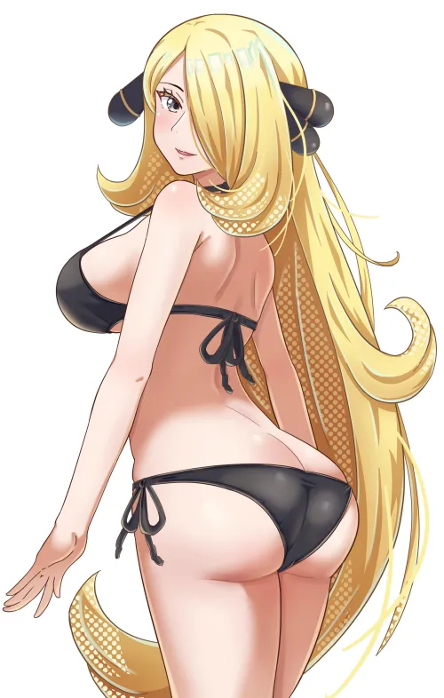 Thumbnail Cynthia in a Bikini: Visual Delight - Article by LafterMastr | AnimeBooty