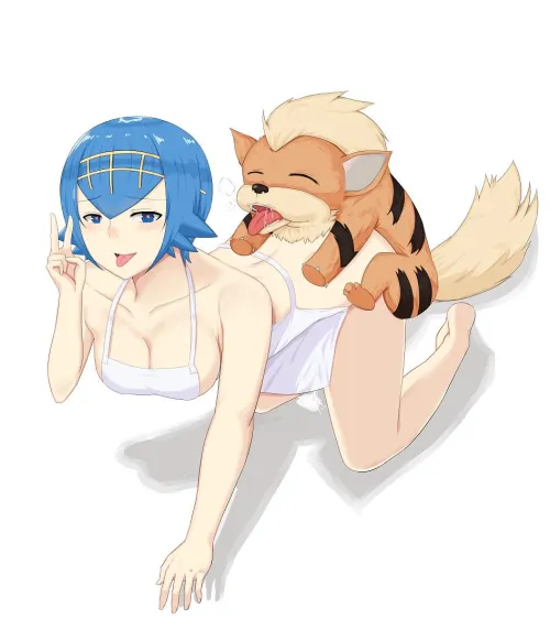 Thumbnail Embracing Pokémon Love: Emily_Unaffected's Growlithe Affection in HentaiBeast