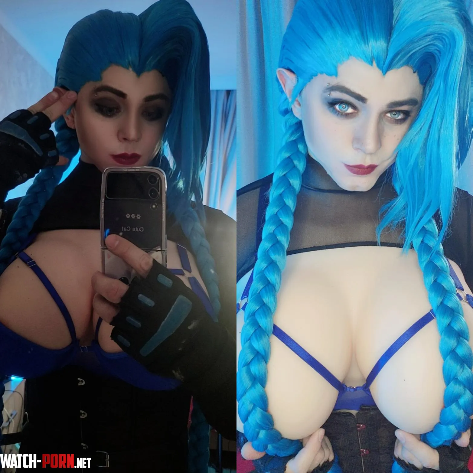 Jinx cosplay Frame by Embarrassed_Hand_693