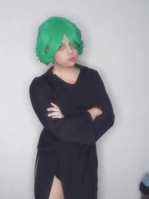 Thumbnail Cosplay Fun - Lunar_Lure's Transformation as Tatsumaki in the femboy World