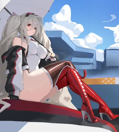 Thumbnail Faoovo Explores 'Race Queen LAudacieux Azure Lane' in Thighdeology