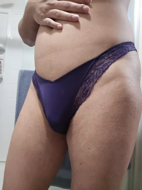 Thumbnail Alluring Purple Thong Tuesday with Alexsissy89