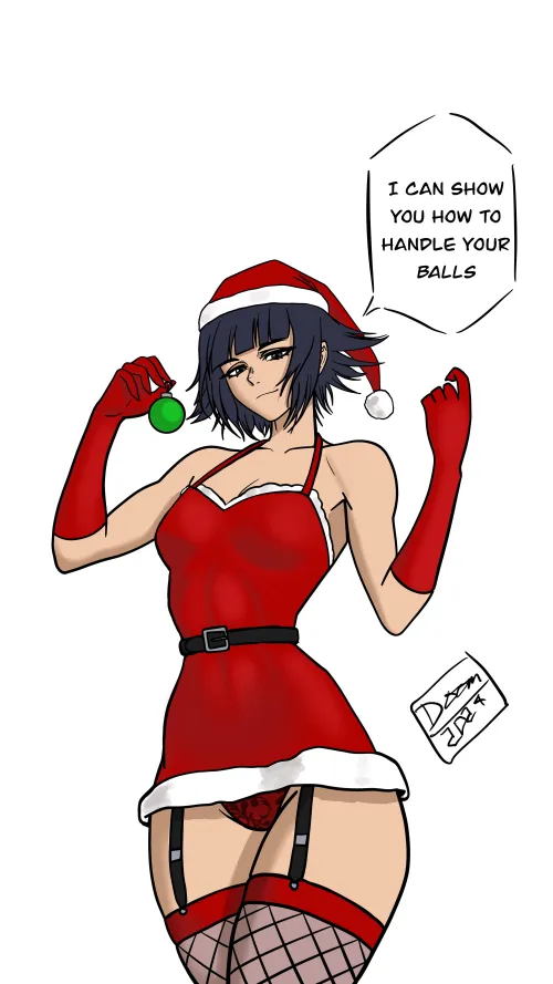 Thumbnail Sovereigndoom's Playful Take on Soi Fon as Santa's Helper: A Bleach_Hentai Delight