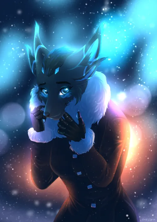 Thumbnail Winter Lights YCH Completed: Discover AirisKiahin's Art | furry