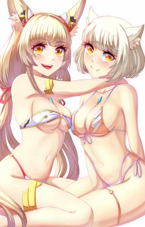 Thumbnail Delve into Ecchi with Mio and Nia from Xenoblade Chronicles by SpitefulCrow1701