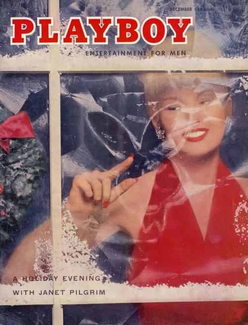 Thumbnail December 1955's Cover Model: Janet Pilgrim's Iconic Feature by dressupandstayhome