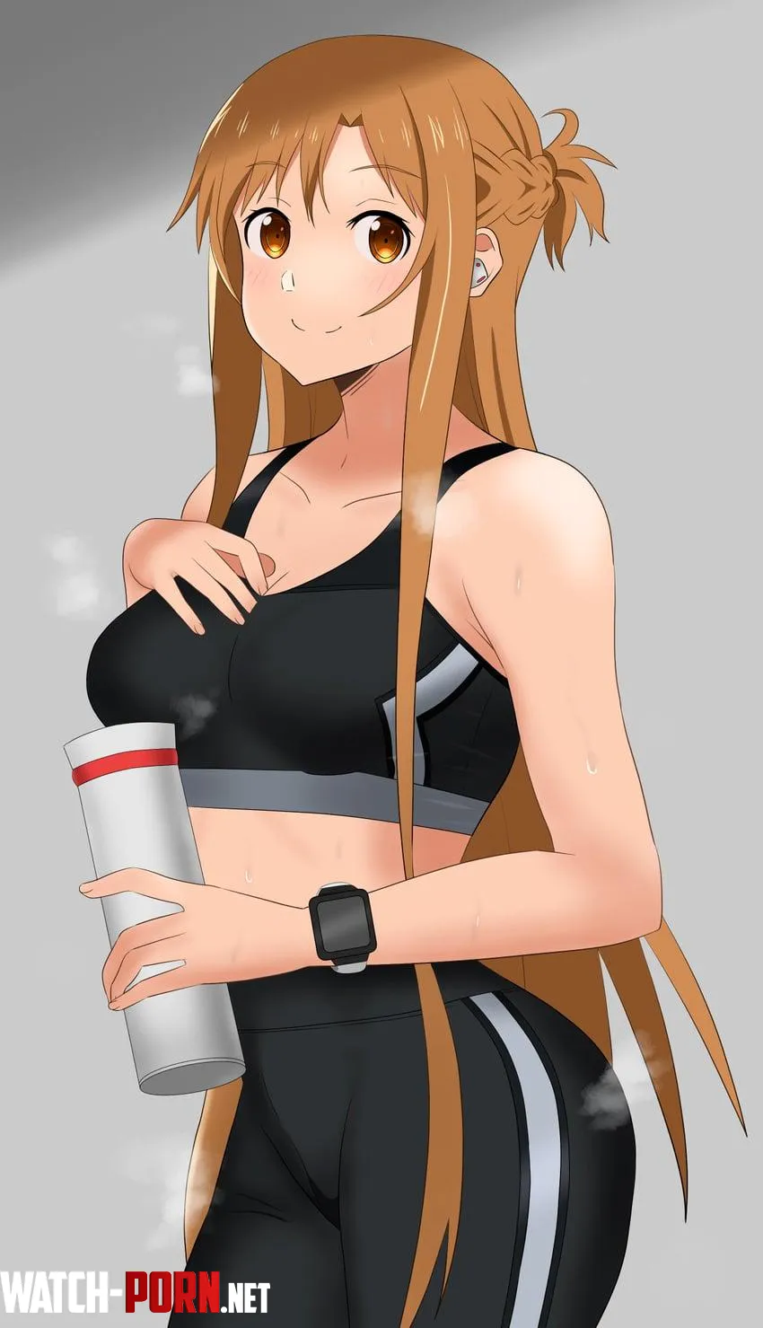 today was just another boring day you went to the gym to work off the stress but then you saw asuna working out she smiled at you and suddenly your day felt a lot better by su77ocatio6