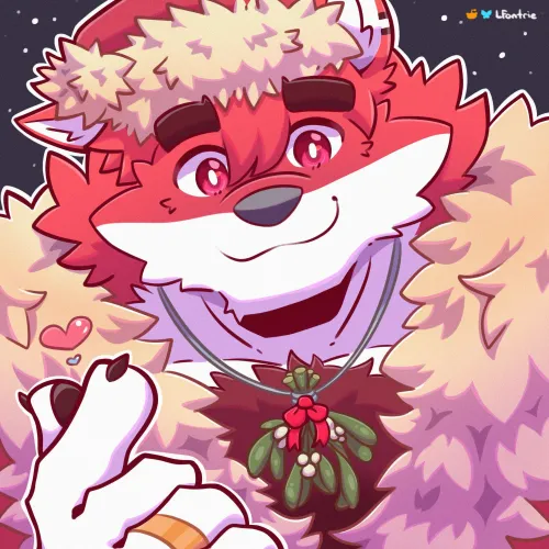 Thumbnail Christmas Icon Creation - Festive Furry Art by LFontrie