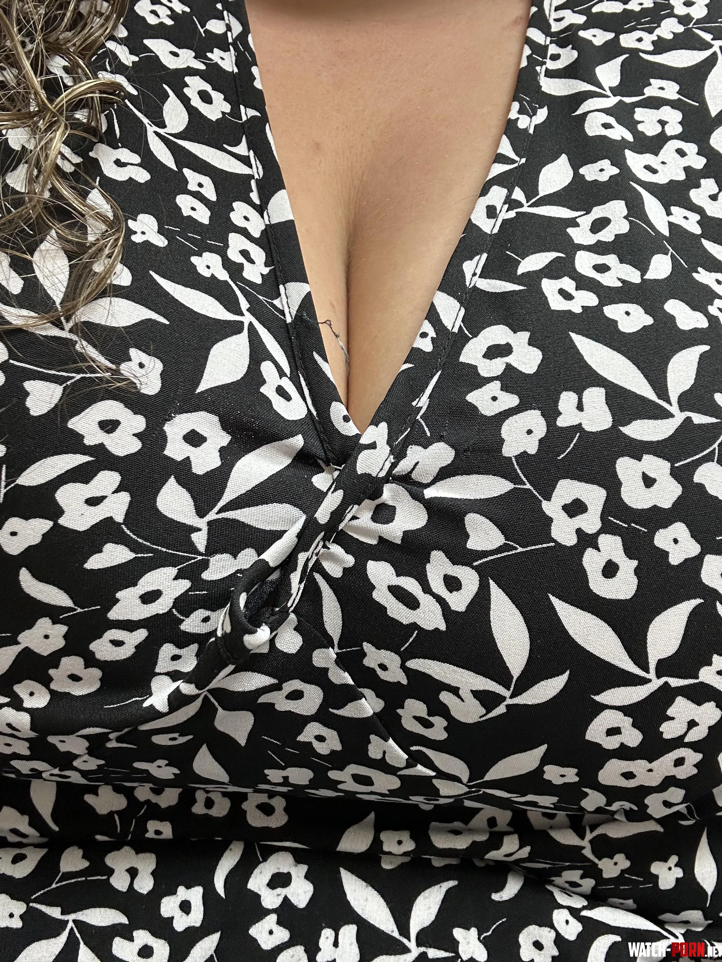 My safety pin couldnt contain them and I was told it was too much cleavage for work so theres a couple strong staples holding the girls in at the office today  by bustysecrets