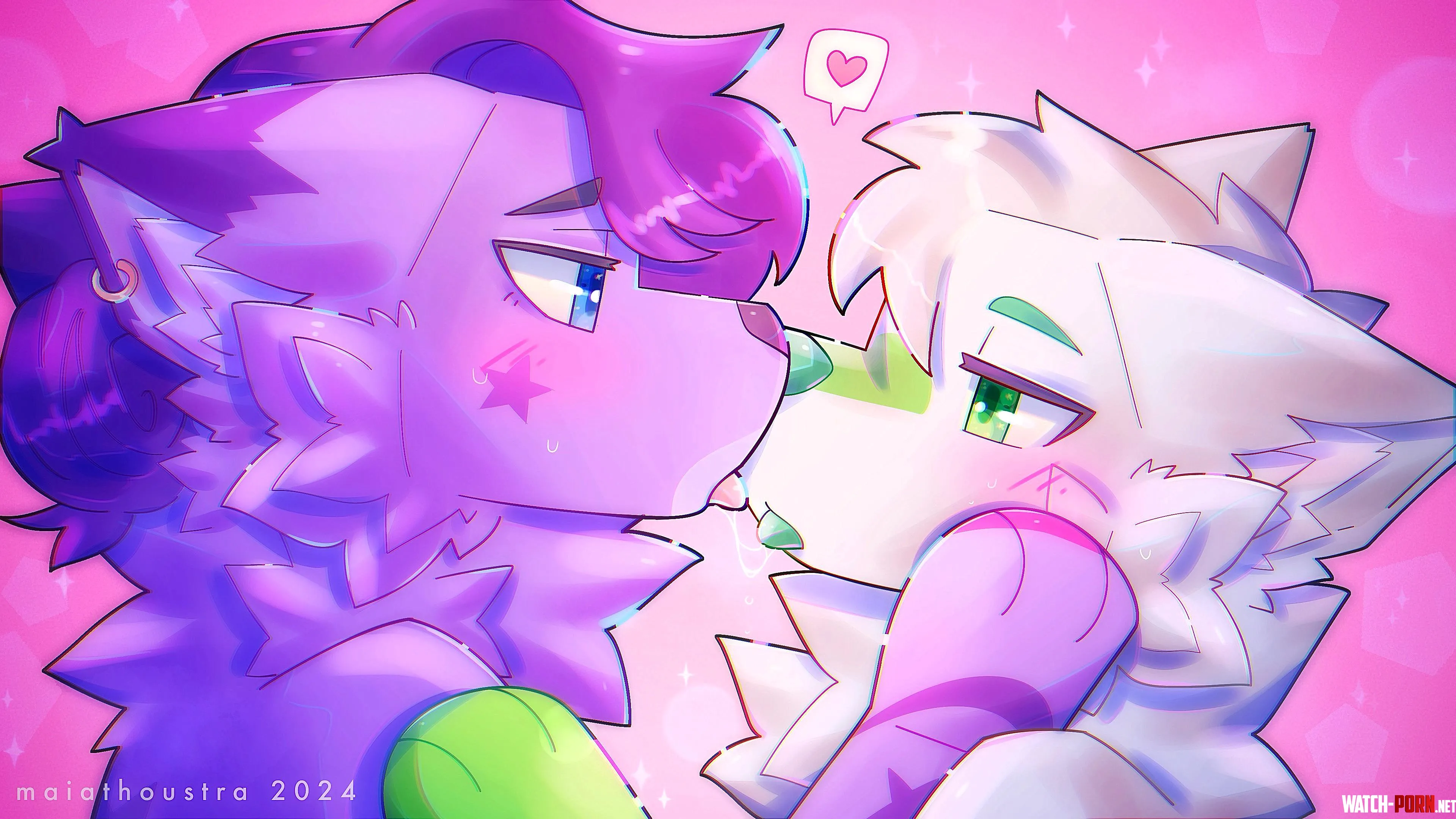 Kiss  ych for skylar3080 art by me maiathoustra by maiathoustra