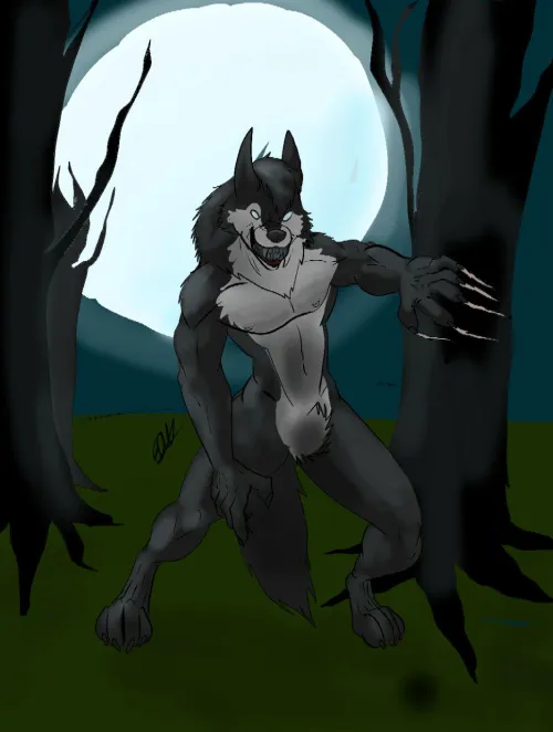 Thumbnail Birthday Werewolf by GarDaWolf | Furry Category