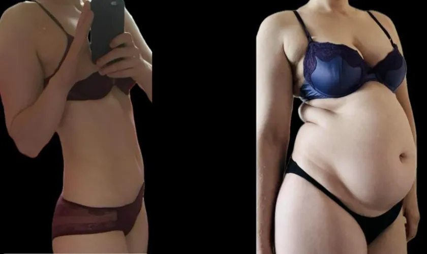 Thumbnail scarlett_belly Admits Gaining Pounds in wgbeforeafter Shot