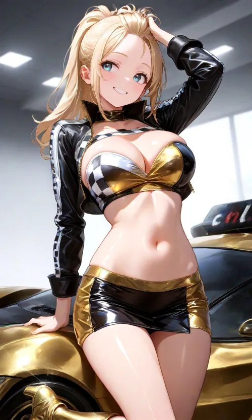 Thumbnail BlackGold Race Queen: Dive into the World of AnimeMidriff with CheetahSperm18