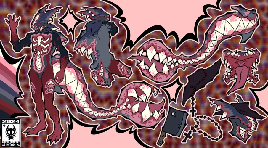 Thumbnail Exploring Furry Art: XBody Horror Custom Character Commission by xX_DieTaube_Xx