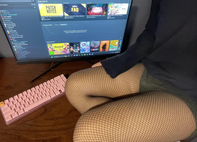 Thumbnail Femboy Charm: Caught on the Desk 3