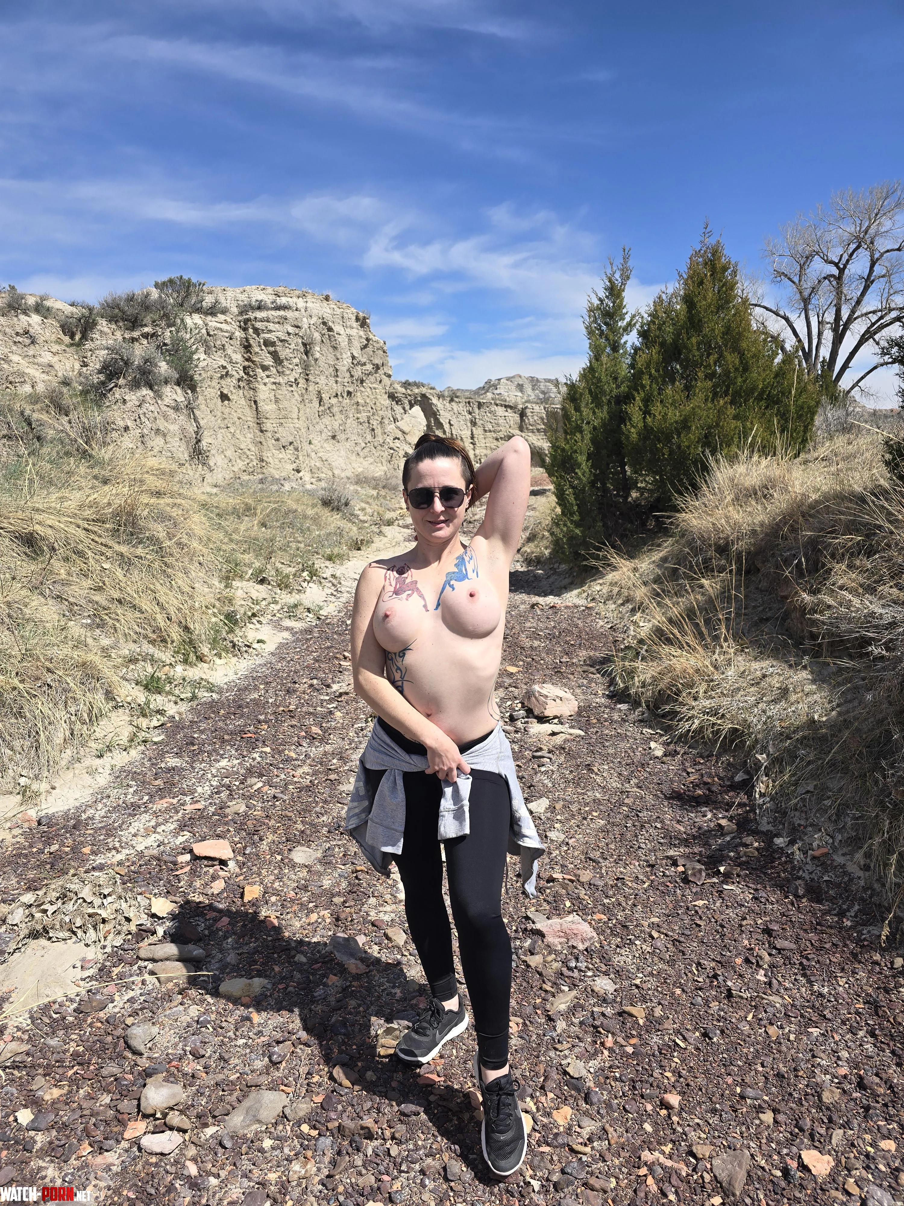 Letting them get some sun on a hike by Ruins-of-Paradise