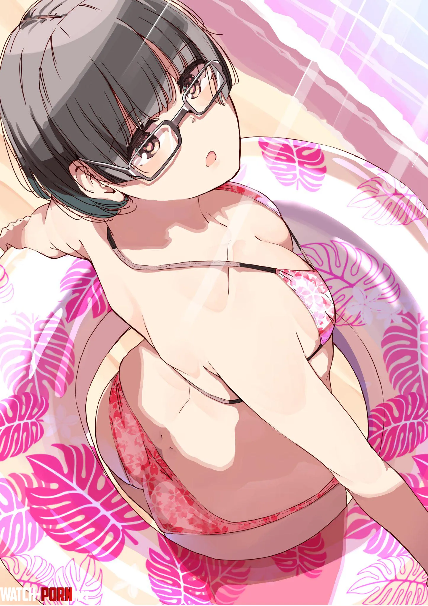 A bikini wearing glasses girl by LafterMastr