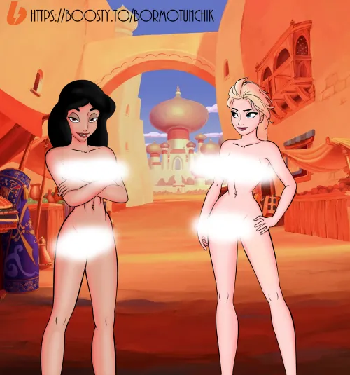 Thumbnail Bormotunchik Brings Jasmine and Elsa Together in an Agrabah Tale