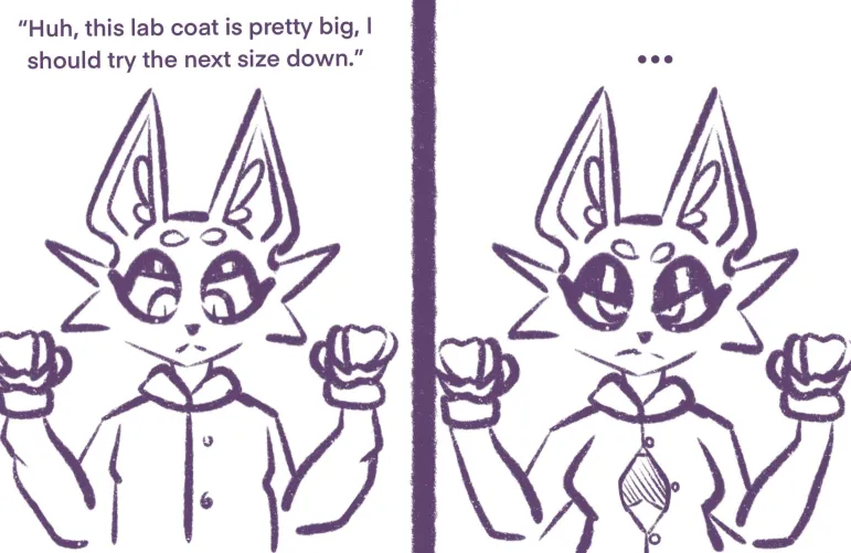 Thumbnail Challenges in Lab Coat: HushHushKitten's Journey by furry