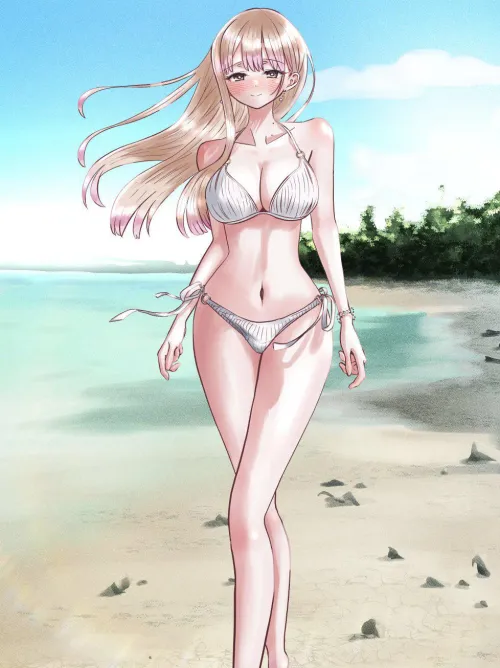 Thumbnail Gal Anna Yamada Strolls On The Beach | Author: Csxc | Category: ecchi