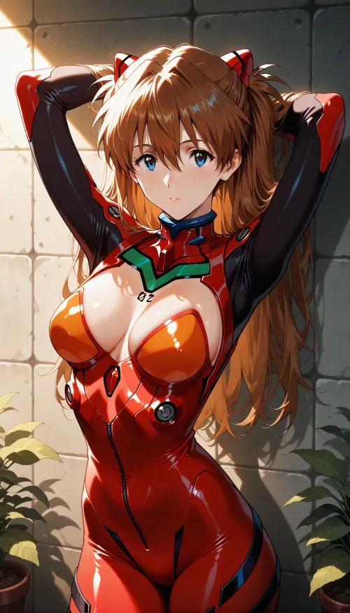 Thumbnail Asuka Langley Generated by Yodayo AI: A Truly Unique Creation by Hillvegxn