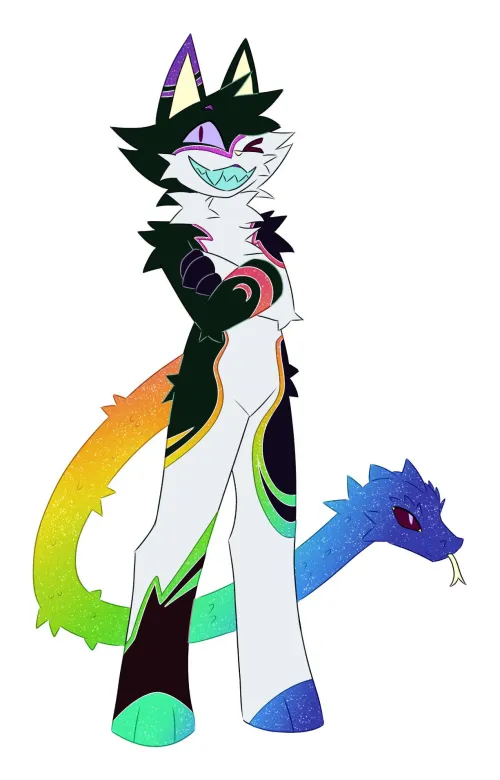 Thumbnail Furry Creations of AFoxGuy: Sparklecat Sona & Iris