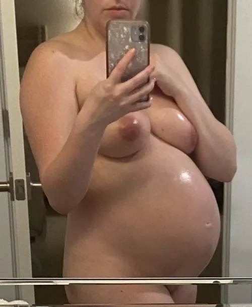 Thumbnail 34 Weeks Pregnant: Capturing Self-Love by Sterling034 | Nude_Selfies