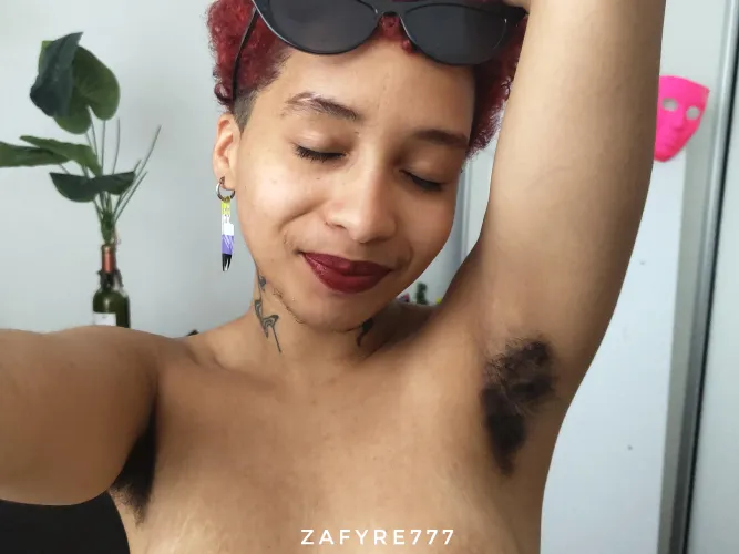 Thumbnail Exploring Hairy Armpits and Chin by zafyre777 | HairyArmpits