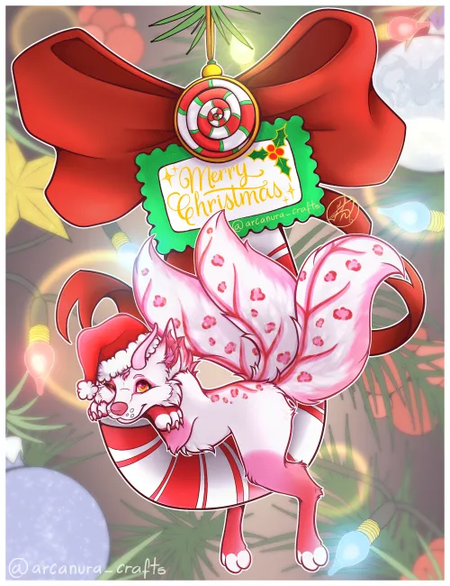 Thumbnail HO HO HO Comm for ZazelSona Art by ArcAnura_crafts | Furry Category