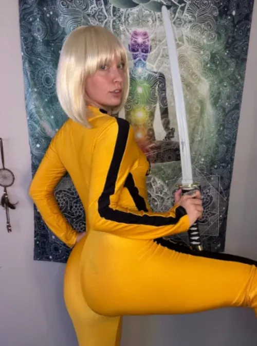 Thumbnail Cosplay Butts Delight: Black Mamba from Kill Bill Willow by l0veandhappiness