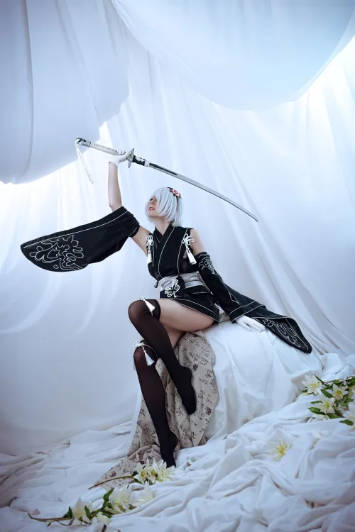 Thumbnail 2B Cosplay Delight: BellatrixAiden Shines