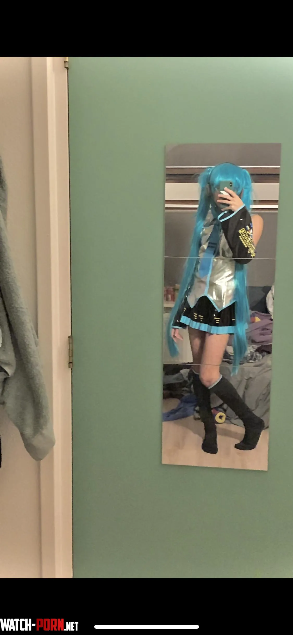 Hatsune miku cosplay  by Seaglass2121