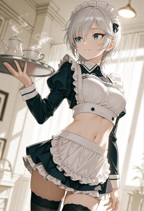 Thumbnail Maid Anastasia Idolmaster by CheetahSperm18