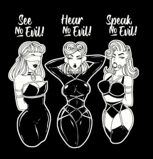 Thumbnail See No Evil, Hear No Evil, Say No Evil | perrius902 | hentaibondage