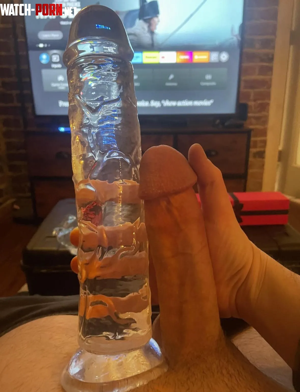 Huge clear dildo by jmkms