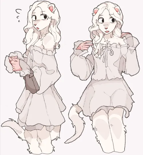 Thumbnail Discover the Enchanting World of Ferret Girls by HeadHonchkrowRemi