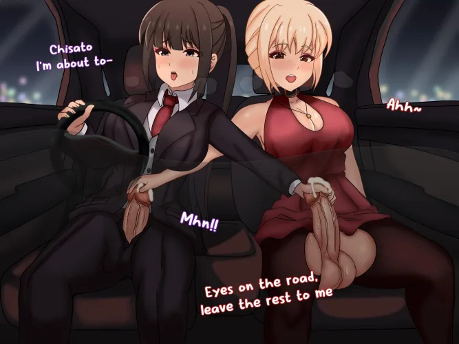 Thumbnail Takina Art by OppositeBandicoot271: Delightful Eyes on the Road in the Futanari Realm