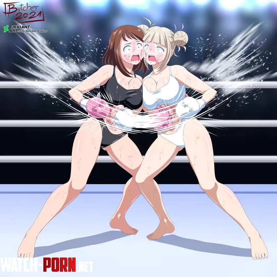 Uraraka vs HimikoButcherstudios  by MasterHavik