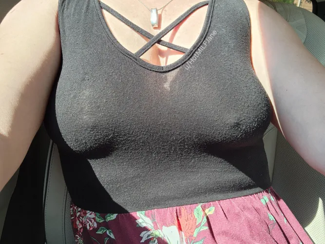 Thumbnail HotMILFJane Challenges the Norms Going Braless in Various Outfits