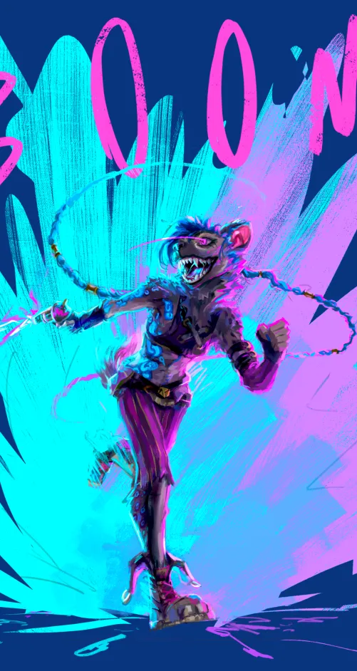 Thumbnail Hyena Jinx Painting: LORDonuts_42's Furry Art Showcase