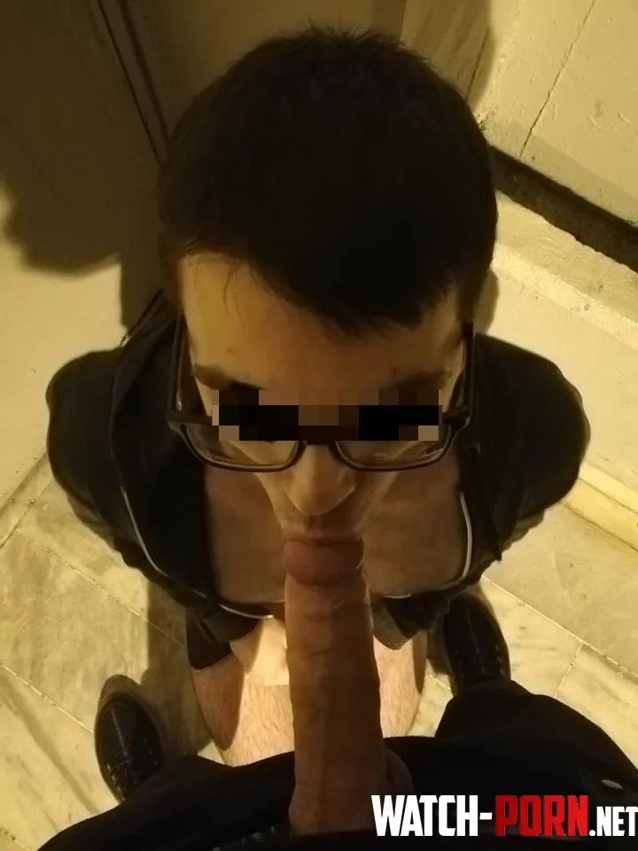 On my knees sucking his cock Who wants next by theoldspirit