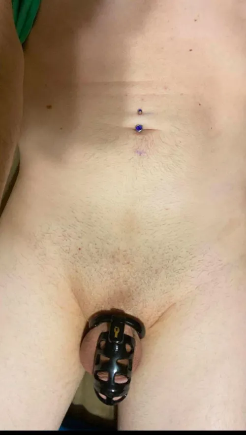 Thumbnail Positive_Wrangler_91 Explores Navel Piercing in the World of SissyChastity