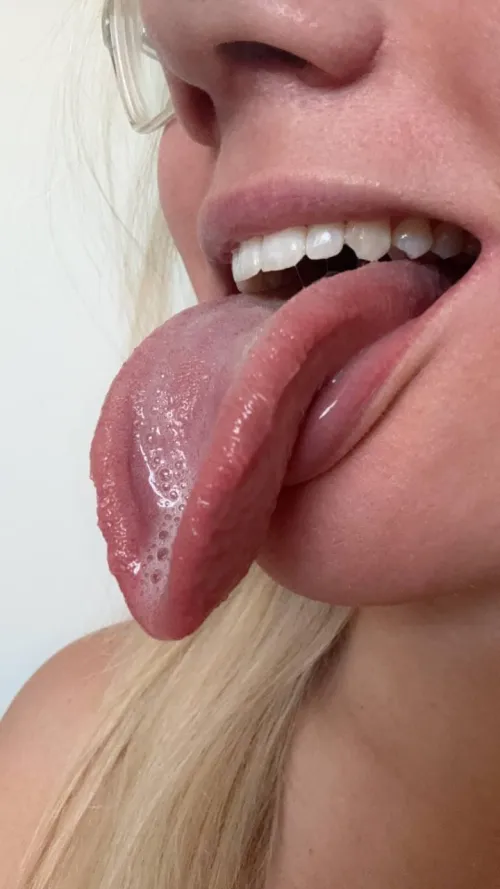 Thumbnail Jennyahegaoblonde's Begging Question: Will You Let My Tongue Drain Your Balls?