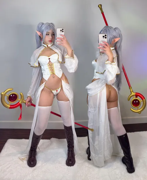 Thumbnail Strawbunnix Dons Frieren Cosplay - Enter the World of Strawbunnix