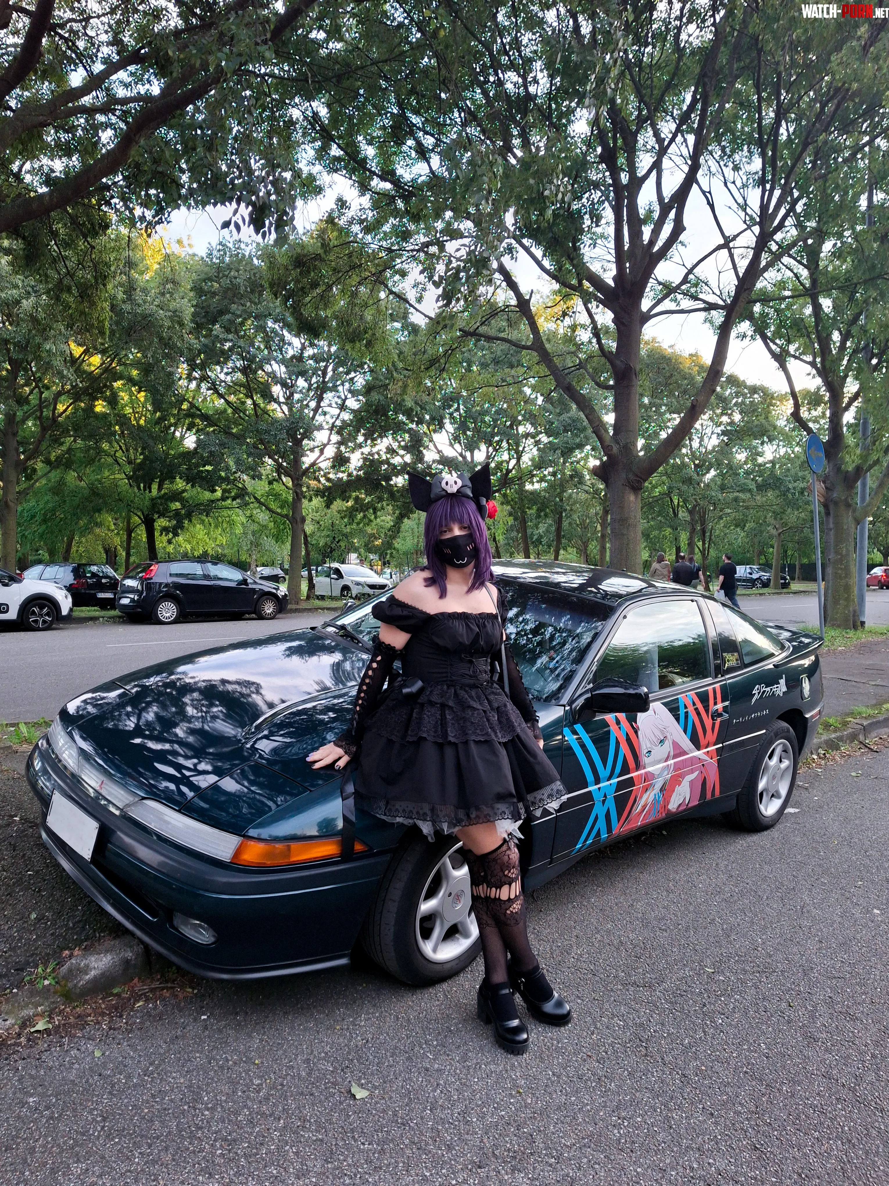 Me and my itasha car  by Candy_femboy