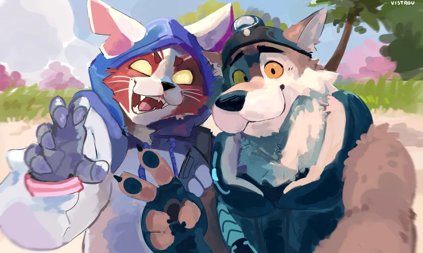 Thumbnail Silly Fortnite Furry Art: Vistrou | DL2828 | furry