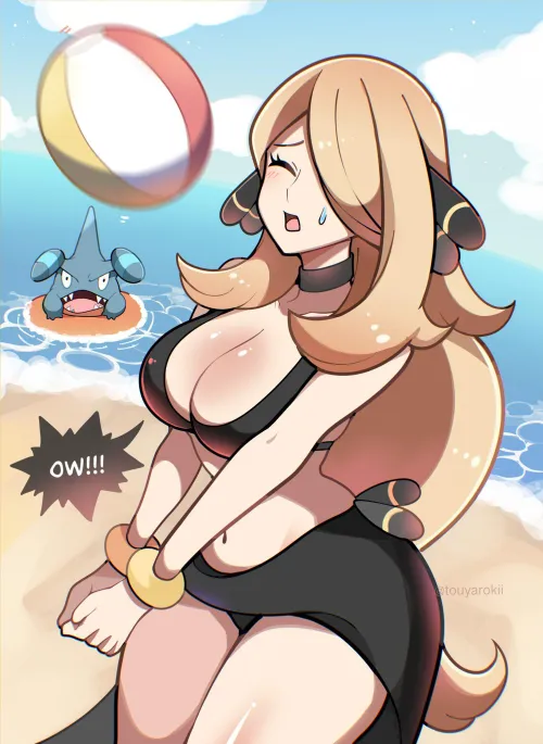 Thumbnail Beach Cynthia - Anime Beauty by A_MASSIVE_PERVERT