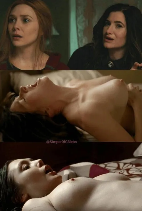 Thumbnail Celebrity Boob Appreciation: Kathryn Hahn and Elizabeth Olsen's Witches' Boobs