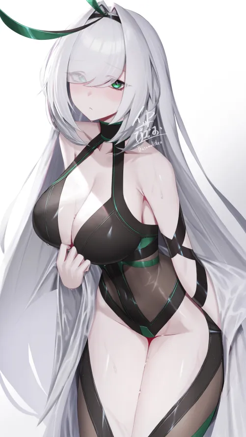 Thumbnail Silver-Haired Bunny Girl by CheetahSperm18 | AnimeBodysuits